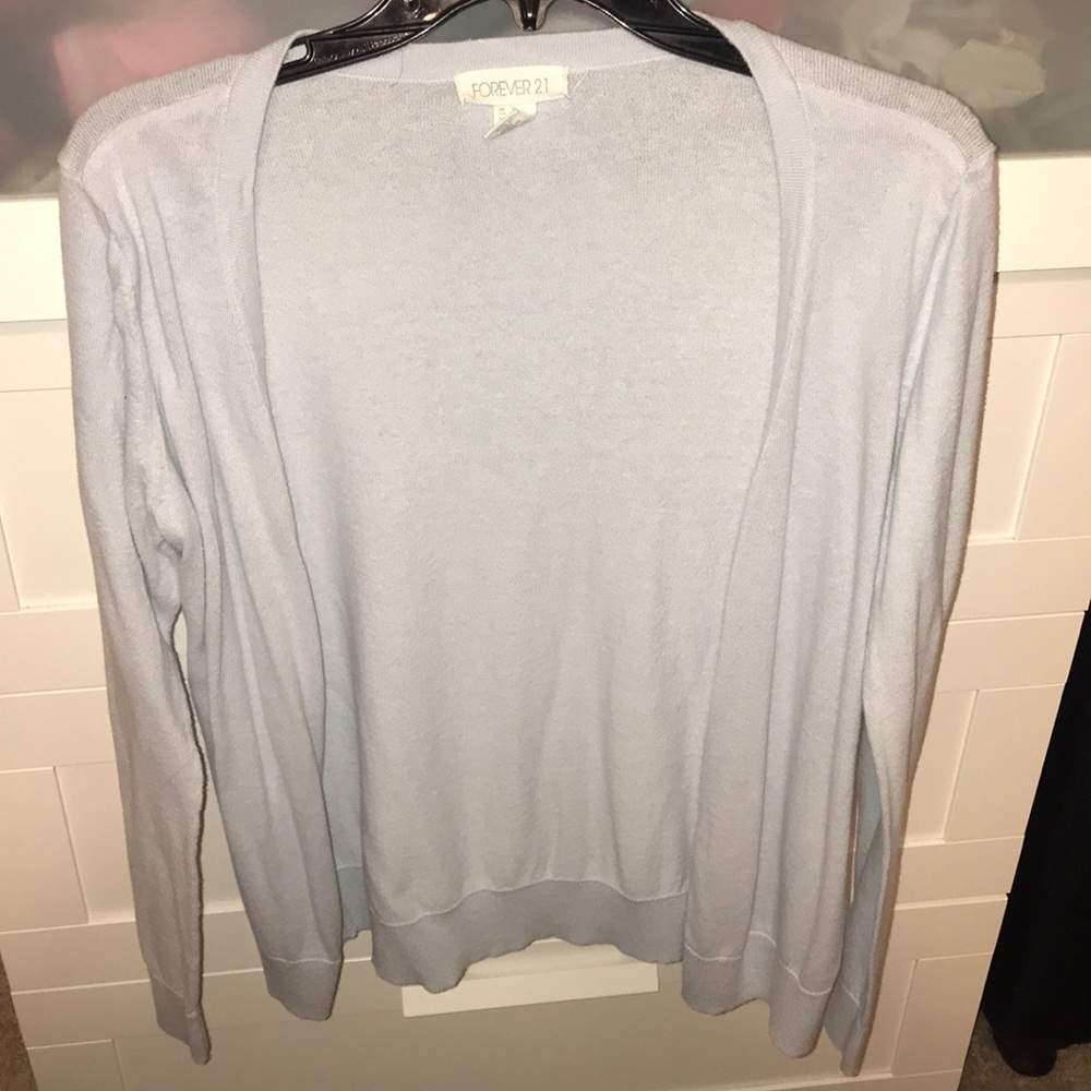 Powder blue cardigan